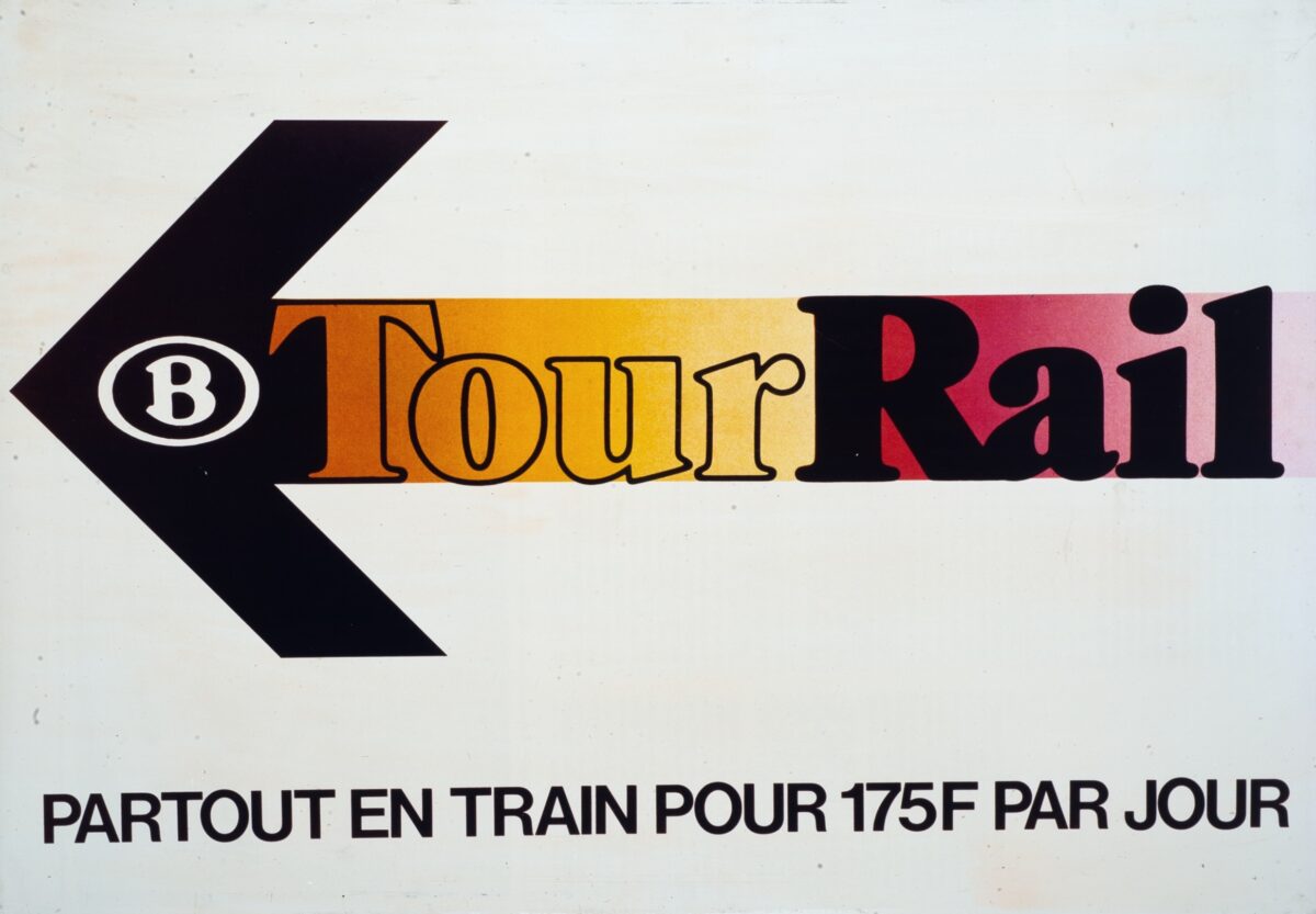 Julian Key, ‘TourRail’, NMBS, 1980. © Train World Heritage