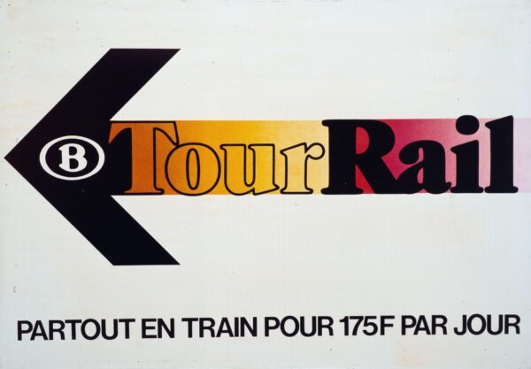 Julian Key, ‘TourRail’, NMBS, 1980. © Train World Heritage